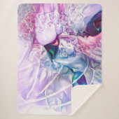 Pastel Cat Dreamscape Sherpadecke (Vorderseite)