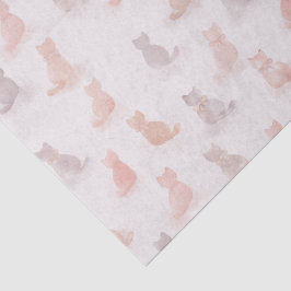 Pastel Cats Tissue Paper Seidenpapier