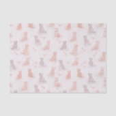 Pastel Cats Tissue Paper Seidenpapier (Vorderseite)
