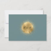 Pastel Celestial Gold Moon UAWG Response Card RSVP Karte (Rückseite)