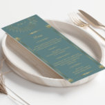 Pastel Celestial Gold Wedding Dinner Menu Card Einladung<br><div class="desc">Unsere Kollektion "Pastel Celestial Wedding" besticht durch einen goldfarbenen Mondmond mit goldenen Sternen auf verschiedenen pastellfarbenen Hintergründen und eleganten Schriftart. Einfach für Sie anpassen und Sie können unter vielen Artikeln aus dieser Sammlung in unserem Shop wählen.</div>