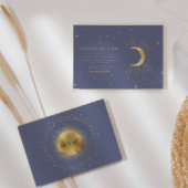 Pastel Celestial Gold Wedding Einladung