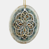 Pastel Celtic Knot Keramik Ornament (Rechts)