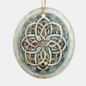 Pastel Celtic Knot Keramik Ornament (Links)
