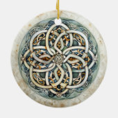 Pastel Celtic Knot Keramik Ornament (Hinten)