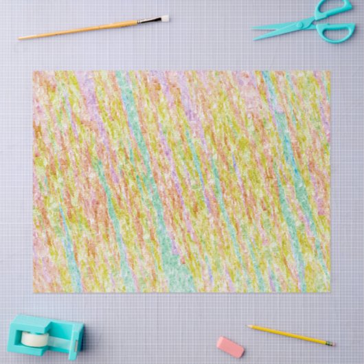 Pastel Chalk Texture Scribbles Seidenpapier (Basteln)