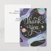 Pastel Charming Stars Celestial Dankeskarte (Vorne/Hinten)