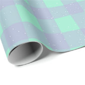 Pastel Checkered Gingham Geschenkpapier (Rolleneckpunkt)