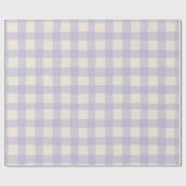 Pastel Checkered Gingham Geschenkpapier (Flach)