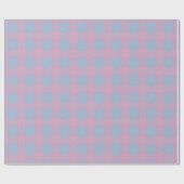 Pastel Checkered Gingham Geschenkpapier (Flach)
