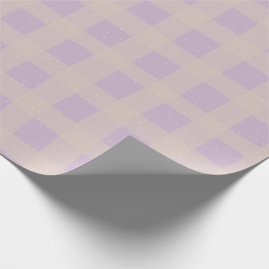 Pastel Checkered Gingham Geschenkpapier (Ecke)