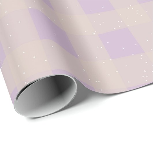 Pastel Checkered Gingham Geschenkpapier (Rolleneckpunkt)