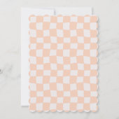 Pastel Checkered Grad Announcement with Photo Einladung (Rückseite)