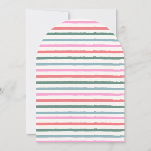 Pastel Checkered Pattern Frohe Weihnachts-Foto Einladung (Rückseite)