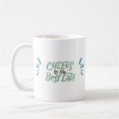 Pastel "Cheer To The Best Dad" For Father's Day Kaffeetasse (Links)