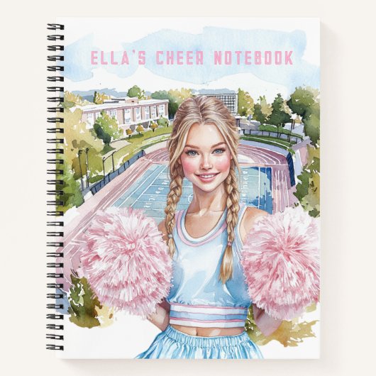 Pastel Cheerleader Notebook Notizblock (Vorderseite)