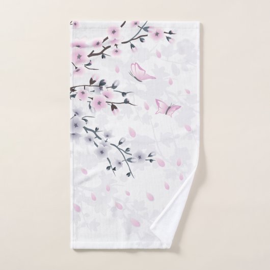 Pastel Cherry Blossom Landschaft Handtuch (Handtuch)