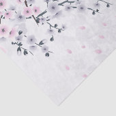 Pastel Cherry Blossom Landschaft Seidenpapier (Ausschnitt)