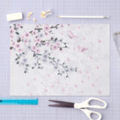 Pastel Cherry Blossom Landschaft Seidenpapier (Handwerk)