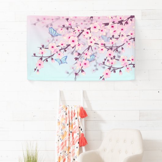 Pastel Cherry Blüten Banner (Insitu)