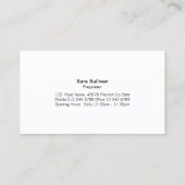 Pastel CherryBlossom Wedding Planner Business Card Visitenkarte (Rückseite)