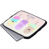 Pastel Chibi Ice Lollies Niedlich Personalisiert Laptopschutzhülle (Vorne Knopf)