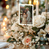 Pastel Chic Elegant Floral Vintage Chandelier Tischnummer