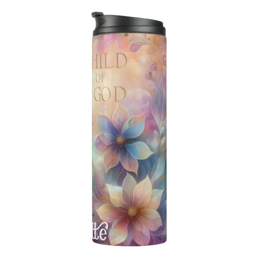 Pastel Child: Blumengöttliche Gottheit Thermosbecher (Nach rechts gedreht)