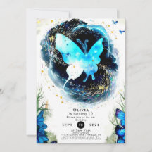 Pastel Children's Butterfly Geburtstag