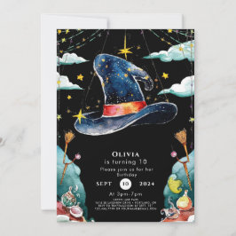 Pastel Children's Fun Wizard Geburtstag Einladung