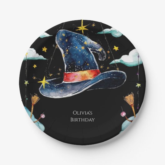 Pastel Children's Fun Wizard Geburtstag Pappteller (Vorderseite)