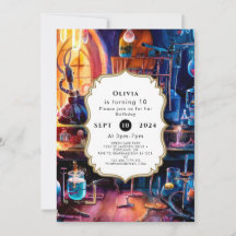 Pastel Children's Magic Scientist zum Geburtstag