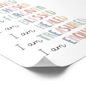 Pastel Christliche Kinder Affirmative Poster (Ecke)