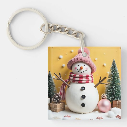 Pastel Christmas - Acrylic Keychain Schlüsselanhänger (Vorderseite)