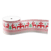 Pastel Christmas Aesthetic Pattern- Holiday Vibes Ripsband (Spule)