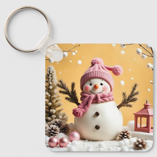 Pastel Christmas - Aluminum Keychain Schlüsselanhänger (Vorderseite)