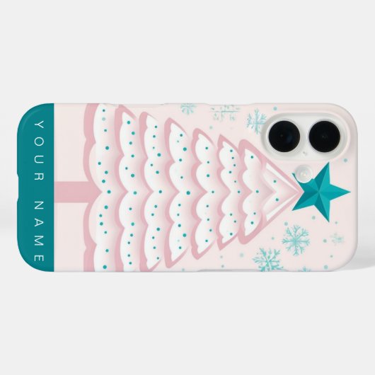 Pastel Christmas Case-Mate iPhone Hülle (Rückseite (Horizontal))