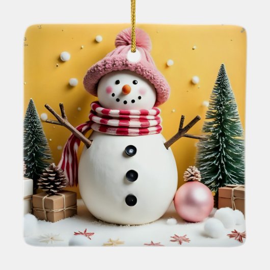 Pastel Christmas - Ceramic Ornament (Rückseite)