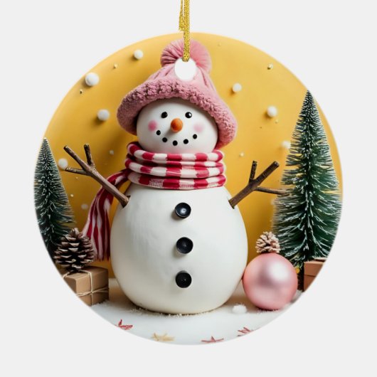 Pastel Christmas - Ceramic Ornament  (Hinten)