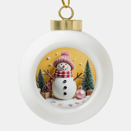 Pastel Christmas - Ceramic Ornament  (Vorderseite)