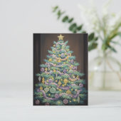 Pastel Christmas Feiertagspostkarte (Stehend Vorderseite)