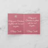 Pastel Christmas - Flat Note Card  (Innenseite)