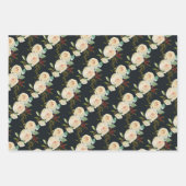 Pastel Christmas Florals Geschenkpapier Set (Vorderseite 3)
