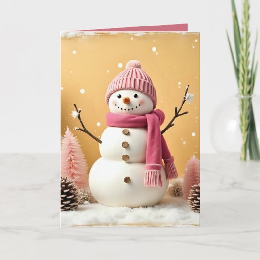 Pastel Christmas - Folded Greeting Card Karte (Vorderseite)