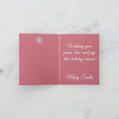 Pastel Christmas - Folded Note Card (Innenseite)
