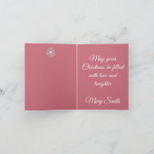 Pastel Christmas - Folded Note Card  (Innenseite)