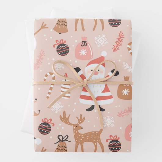 Pastel Christmas Geschenkpapier Set (Beispiel)