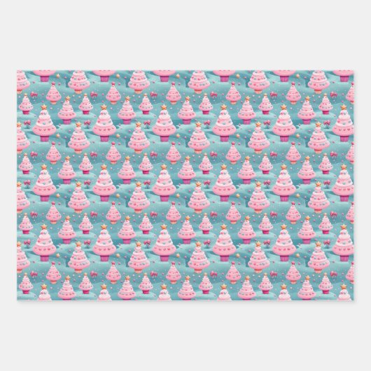 Pastel Christmas Geschenkpapier Set (Vorderseite 2)