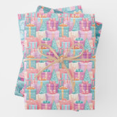 Pastel Christmas Geschenkpapier Set (Beispiel)