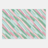 Pastel Christmas Gift Wrap Set Geschenkpapier Set (Vorderseite 3)